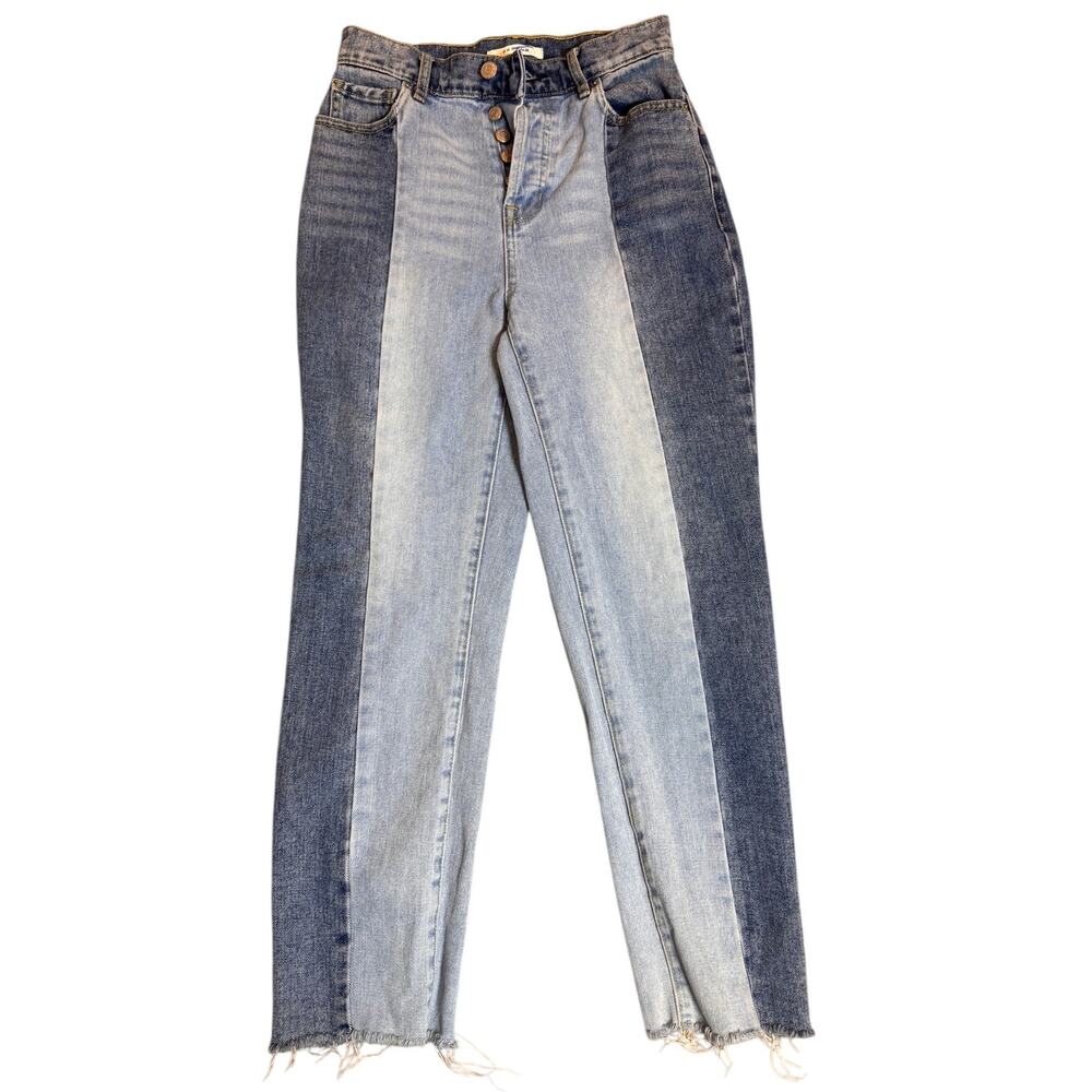 Pacsun Jeans Womens 25 Two Tone High Rise Boyfriend 90s Mom Straight